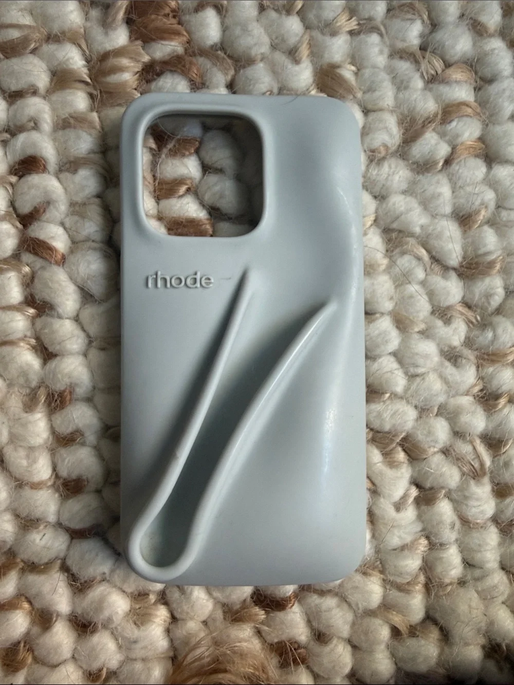RHODE iPhone 15 Pro case with lip gloss holder